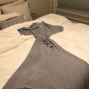 Reformation Winslow Dress in FOG